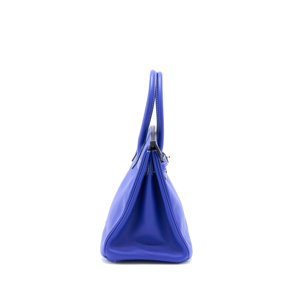 HERMES BIRKIN 30 EPSOM BLUE ELECTRIC / BLUE MYKONOS SHW