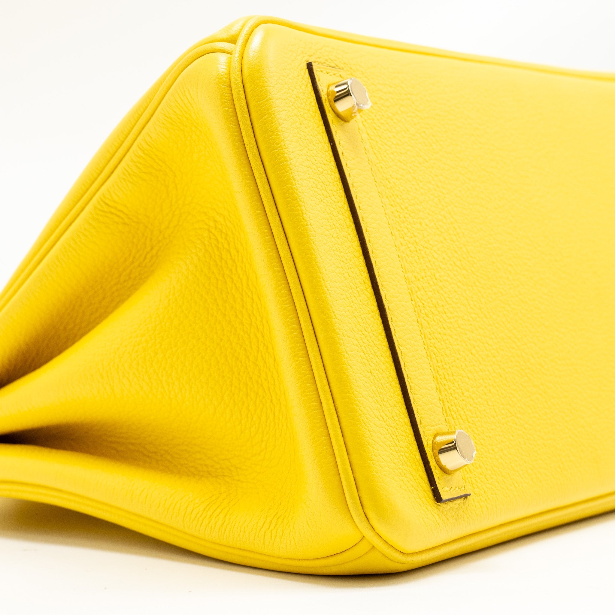 HERMES BIRKIN 30 TAURILLON NOVILLO LEATHER 9O JAUNE DE NAPLES GHW