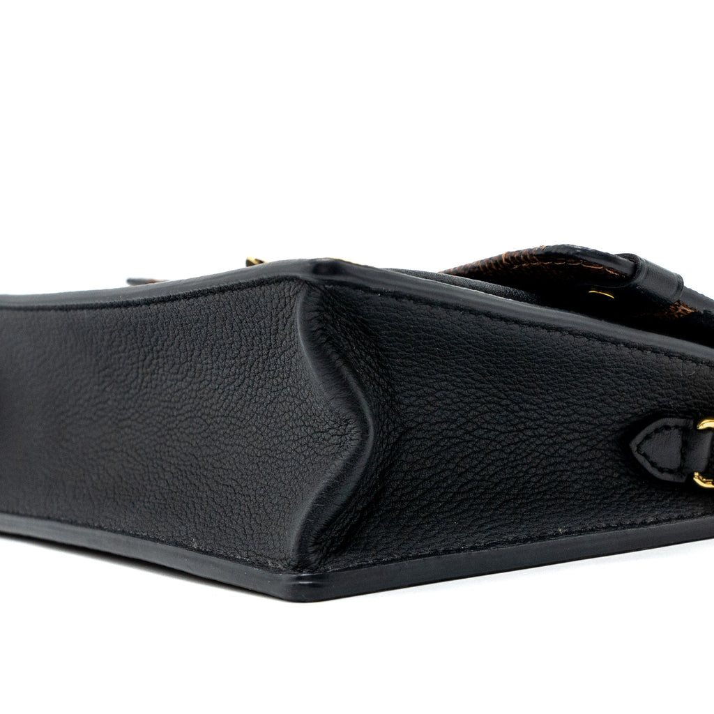 LOUIS VUITTON VAVIN CHAIN WALLET DAMIER EBENE/BLACK GHW (NEW VERSION)