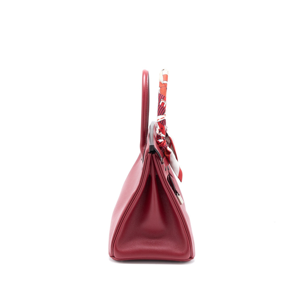 HERMES BIRKIN 30 EPSOM K1 ROUGE GRENAT SHW