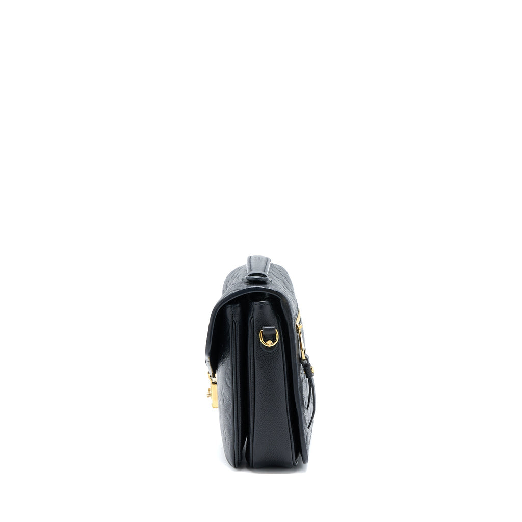 LOUIS VUITTON POCHETTE MÉTIS MONOGRAM EMPREINTE BLACK GHW