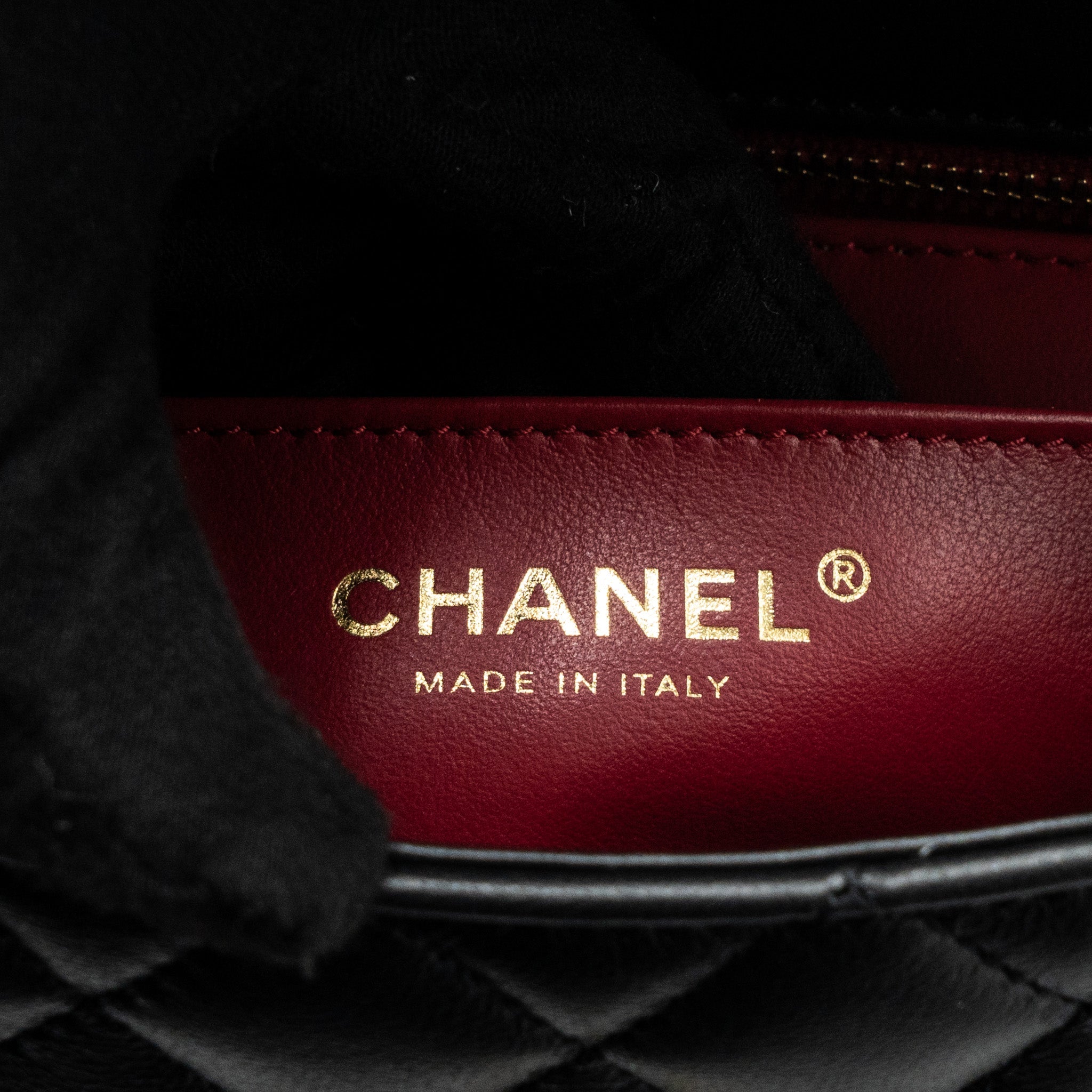 CHANEL 23S CAMELLIA ADJUSTABLE CHAIN MINI RECTANGULAR FLAP BAG LAMBSKIN BLACK GHW (MICROCHIP)