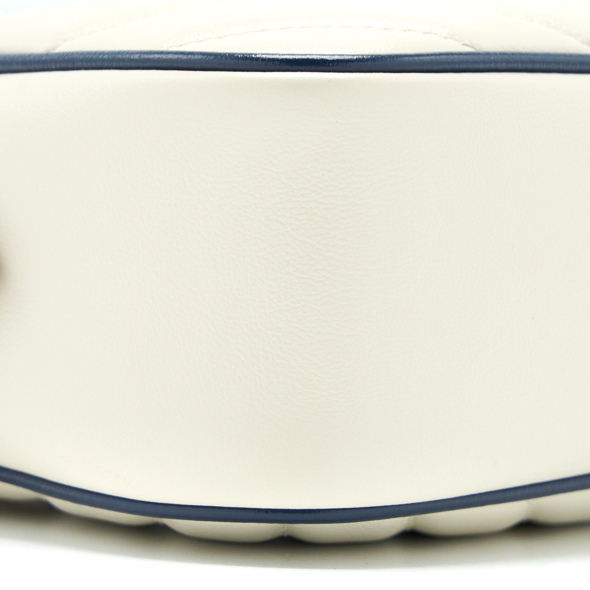 GUCCI MARMONT CAMERA BAG CALFSKIN WHITE GHW