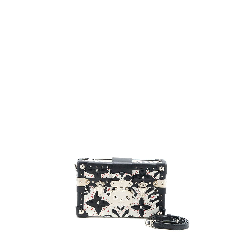 LOUIS VUITTON PETIT MALLET LIMITED EDITION BLACK / WHITE SHW