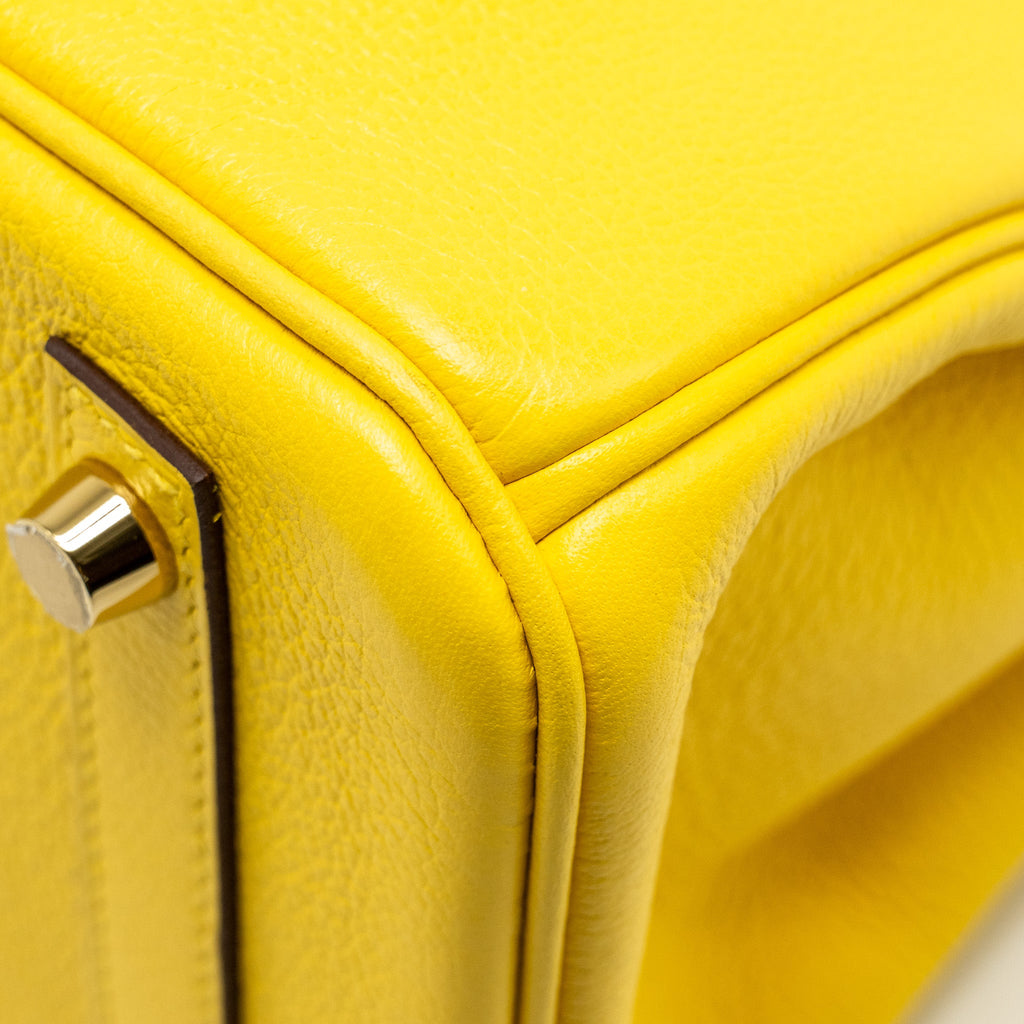 HERMES BIRKIN 30 TAURILLON NOVILLO LEATHER 9O JAUNE DE NAPLES GHW