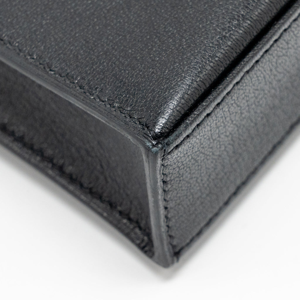 HERMES KELLY ELAN CHÈVRE CHAMKILA BLACK SHW