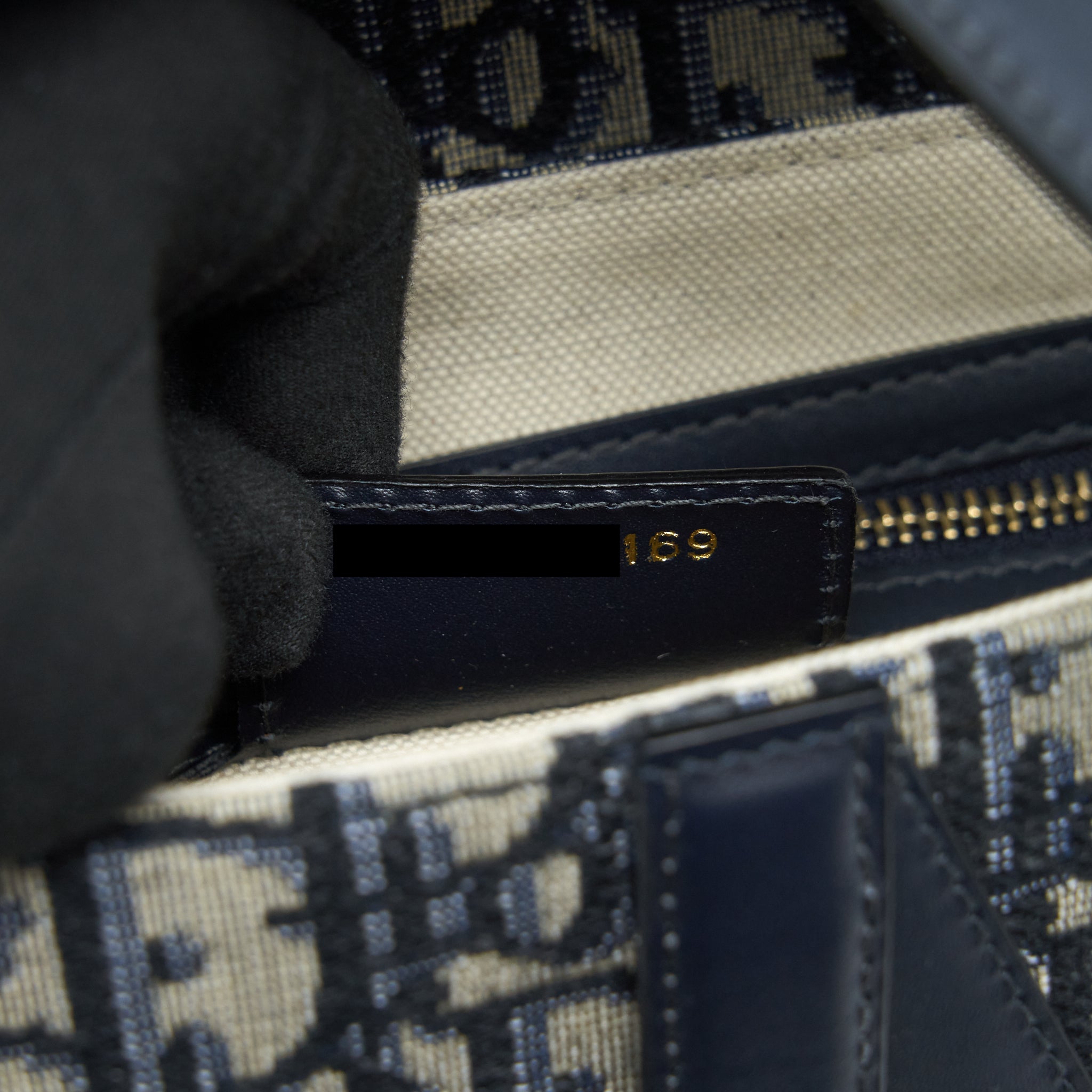DIOR MEDIUM SADDLE BAG BLUE OBLIQUE CANVAS GHW