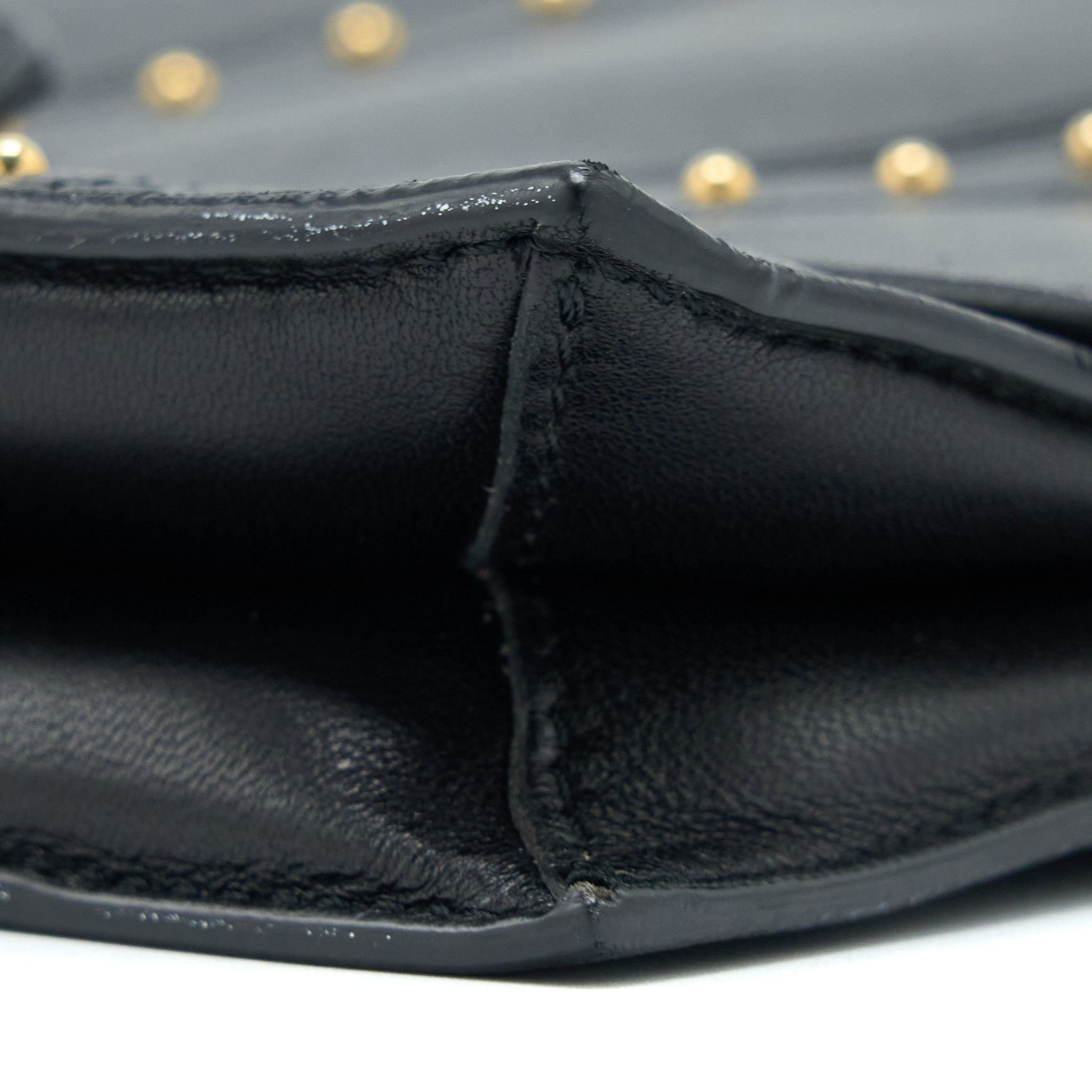 VALENTINO ROCKSTUD FLAP BAG LAMBSKIN BLACK GHW