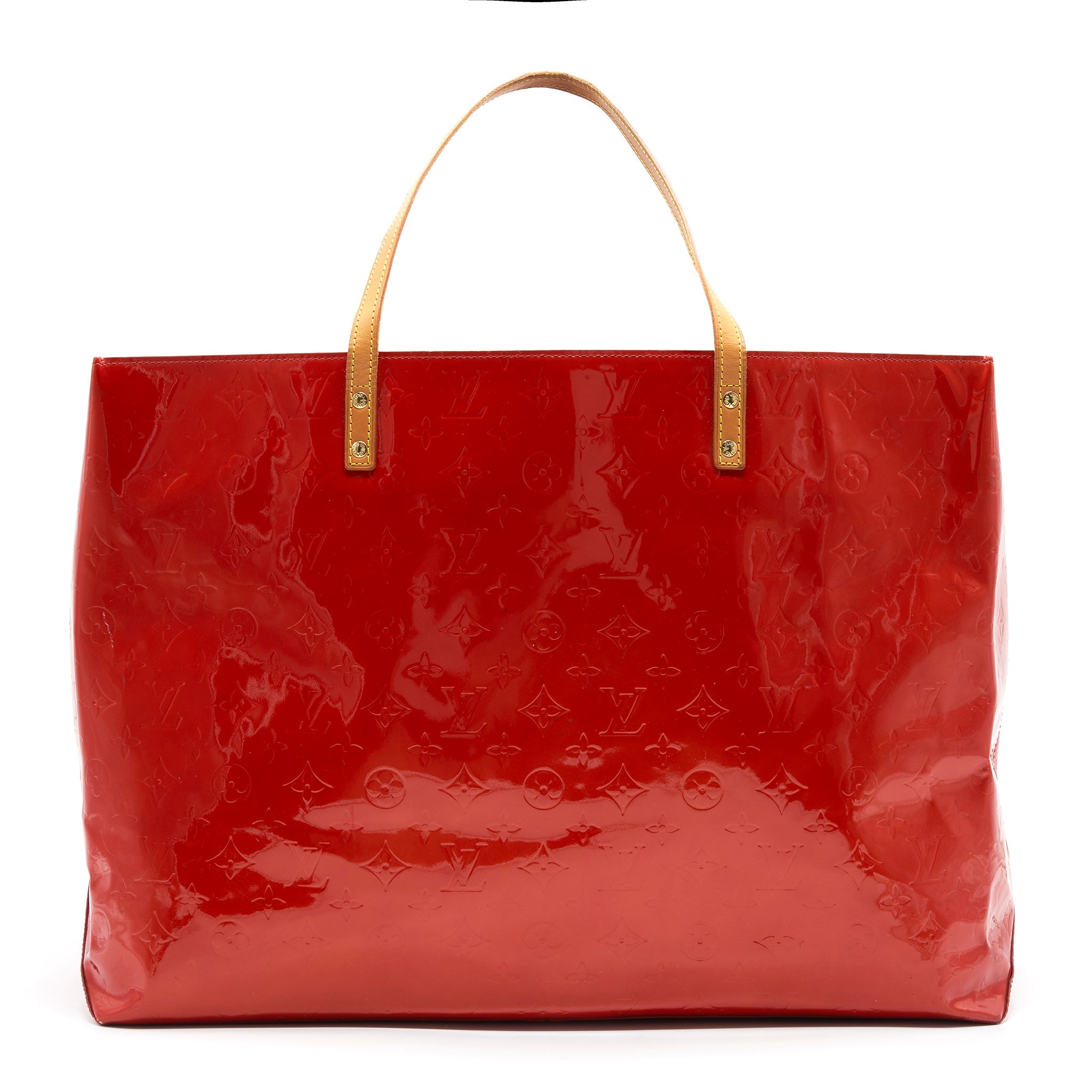 LOUIS VUITTON PATENT LEATHER SHOPPING TOTE BAG