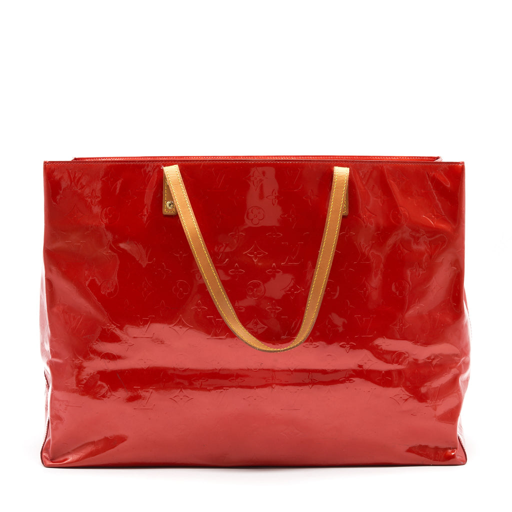 LOUIS VUITTON PATENT LEATHER SHOPPING TOTE BAG
