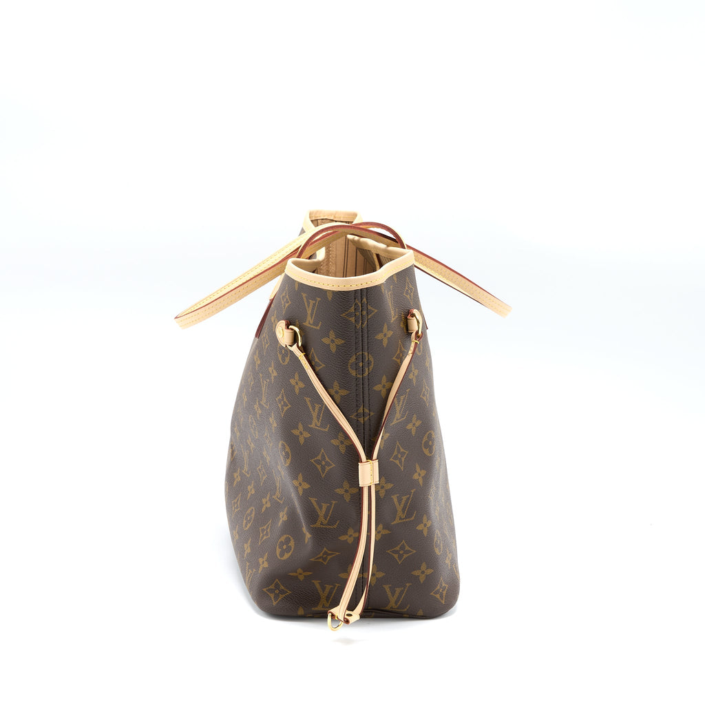 LOUIS VUITTON NEVERFULL MM MONOGRAM CANVAS GHW (NEW VERSION)
