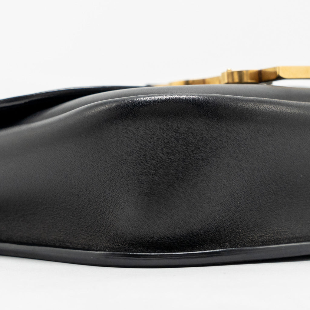 SAINT LAURENT/YSL KAIA BAG CALFSKIN BLACK GHW