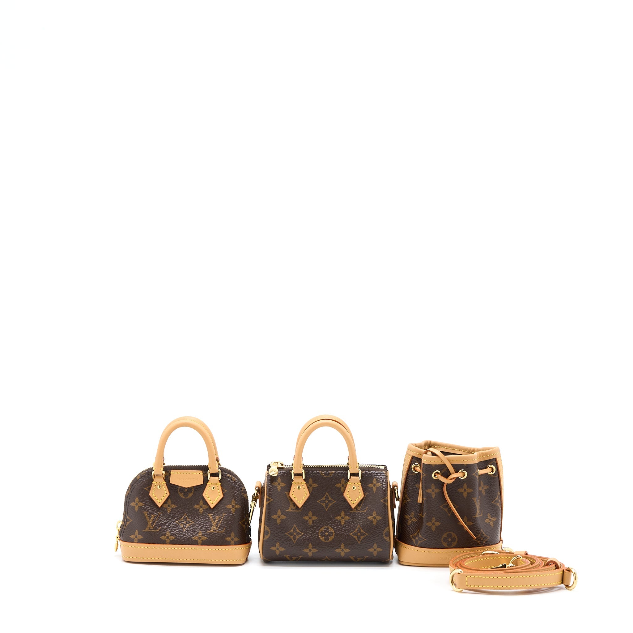 LOUIS VUITTON TRIO MINI ICONES MONOGRAM CANVAS GHW