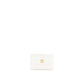 CHANEL CHEVRON CARD HOLDER CALFSKIN WHITE GHW