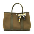 HERMES GARDEN PARTY 36 CANVAS VERT OLIVE/VERT VERONESE