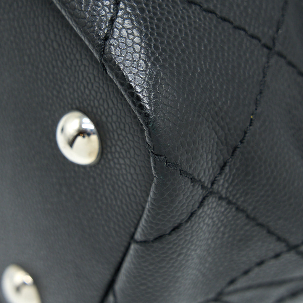 CHANEL TOTE BAG CAVIAR BLACK SHW