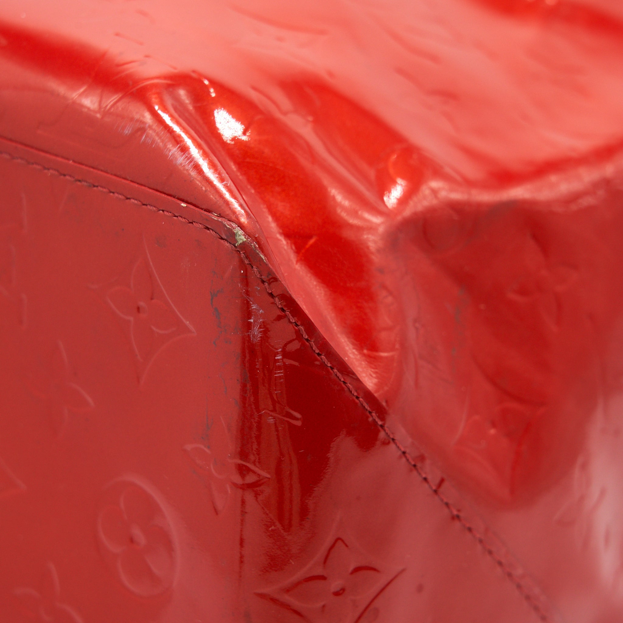 LOUIS VUITTON PATENT LEATHER SHOPPING TOTE BAG