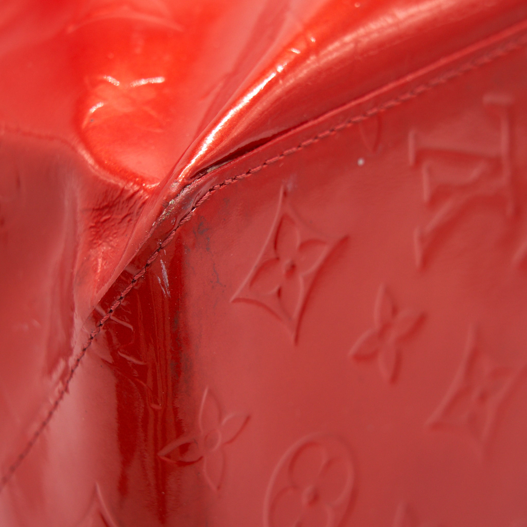 LOUIS VUITTON PATENT LEATHER SHOPPING TOTE BAG