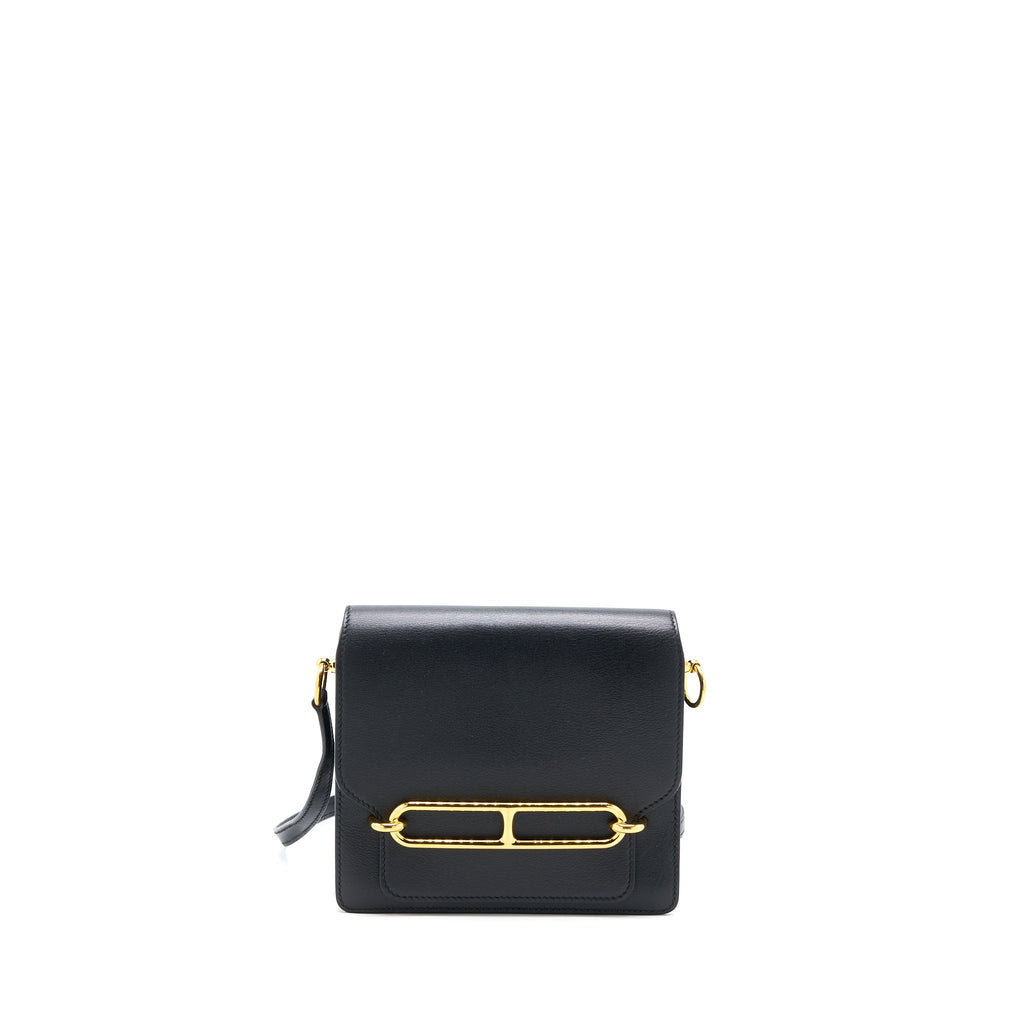 HERMES MINI ROULIS EVERCOLOR BLACK GHW