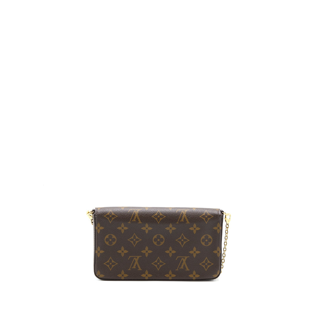 LOUIS VUITTON FELICIE POCHETTE VIVIENNE MASCOT ON HOLLYWOOD DRIVE MONOGRAM CANVAS GHW
