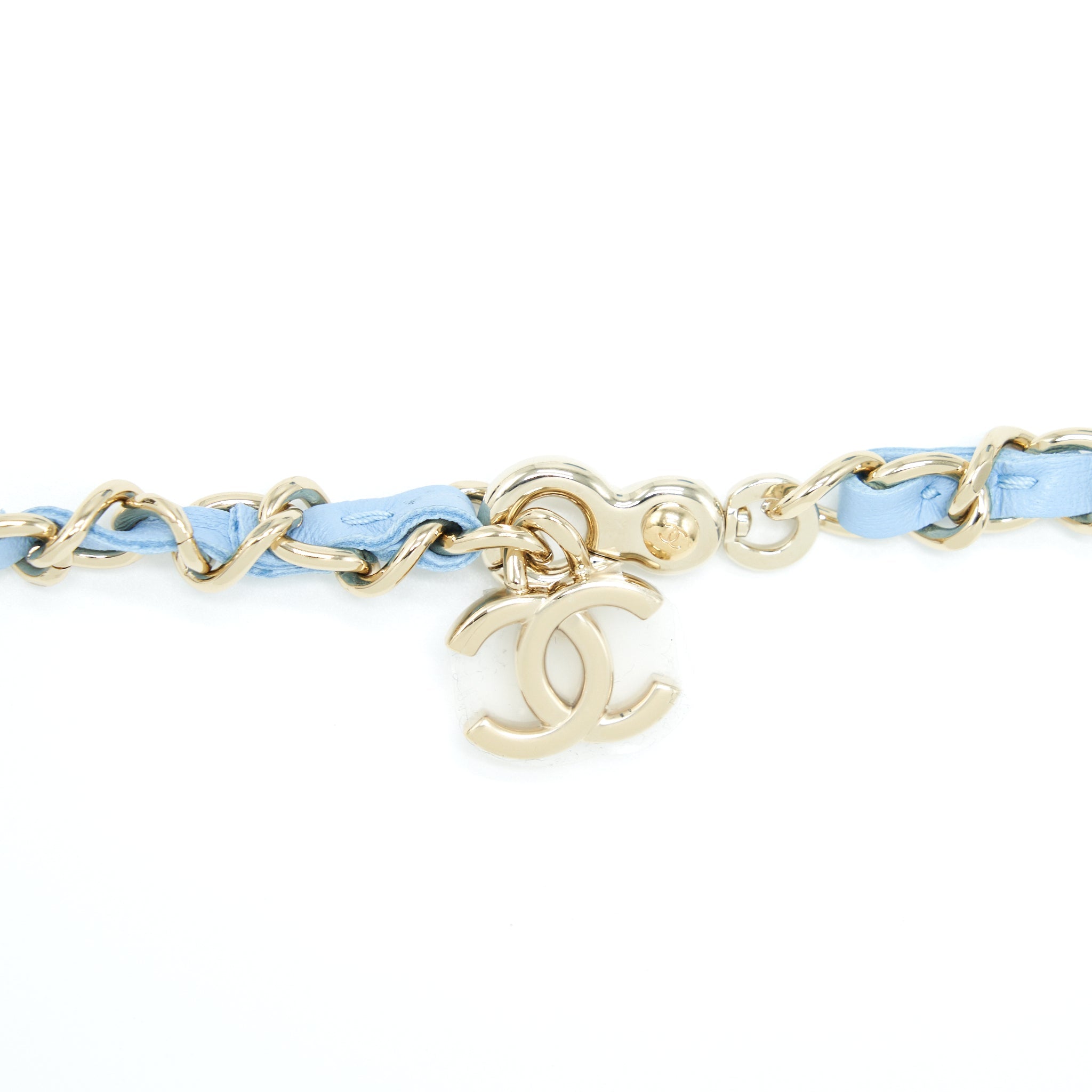 CHANEL 22S HEART BELT BAG LAMBSKIN LIGHT BLUE LGHW
