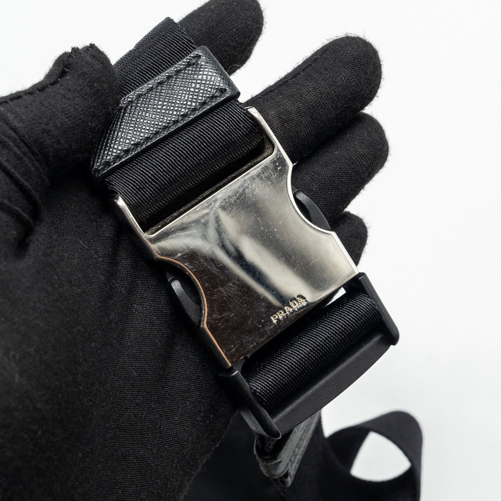 PRADA RE-NYLON BELT BAG NYLON BLACK SHW