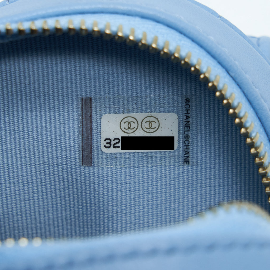 CHANEL 22S HEART BELT BAG LAMBSKIN LIGHT BLUE LGHW