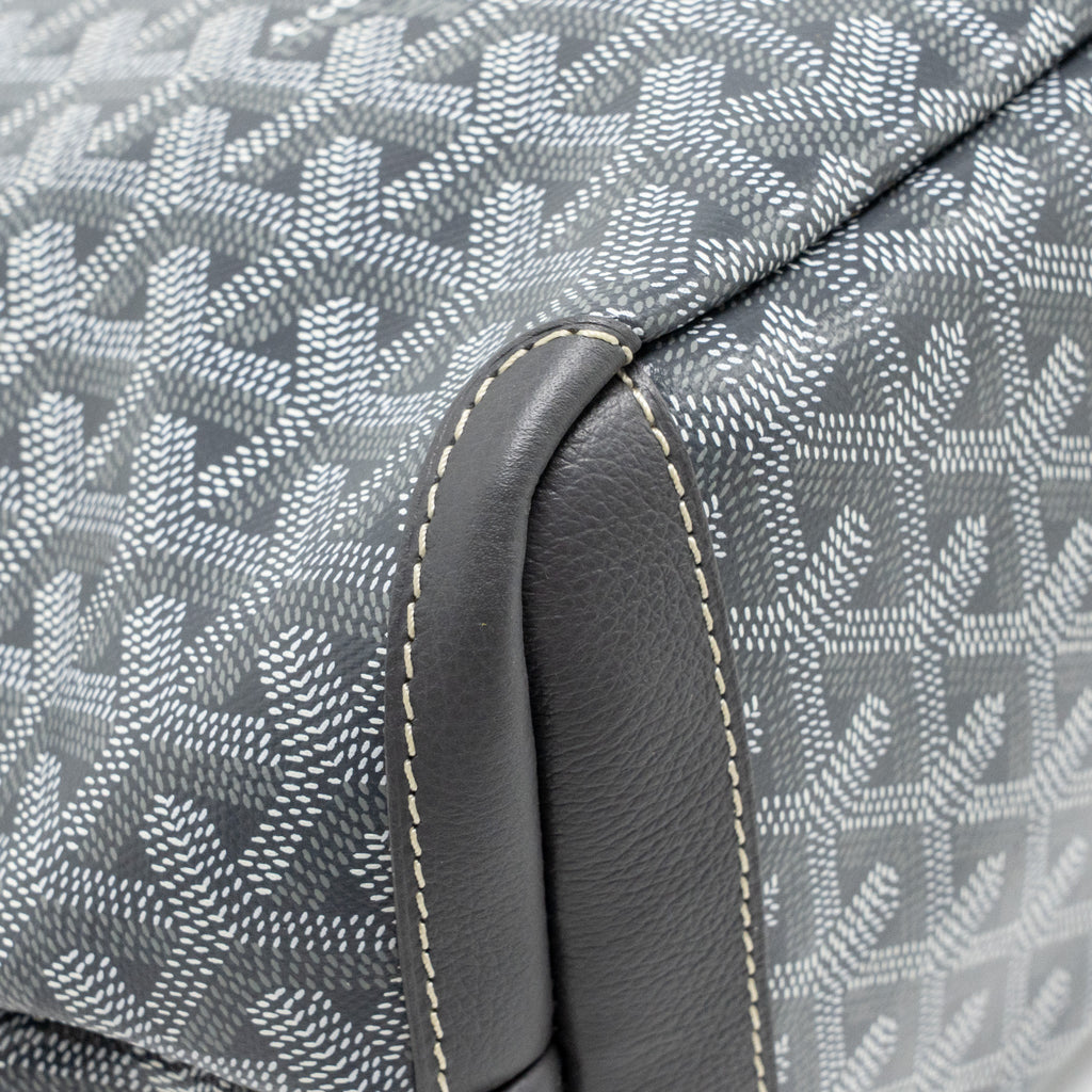 GOYARD ARTOIS PM TOTE BAG GOYARDINE CANVAS / CALFSKIN GREY