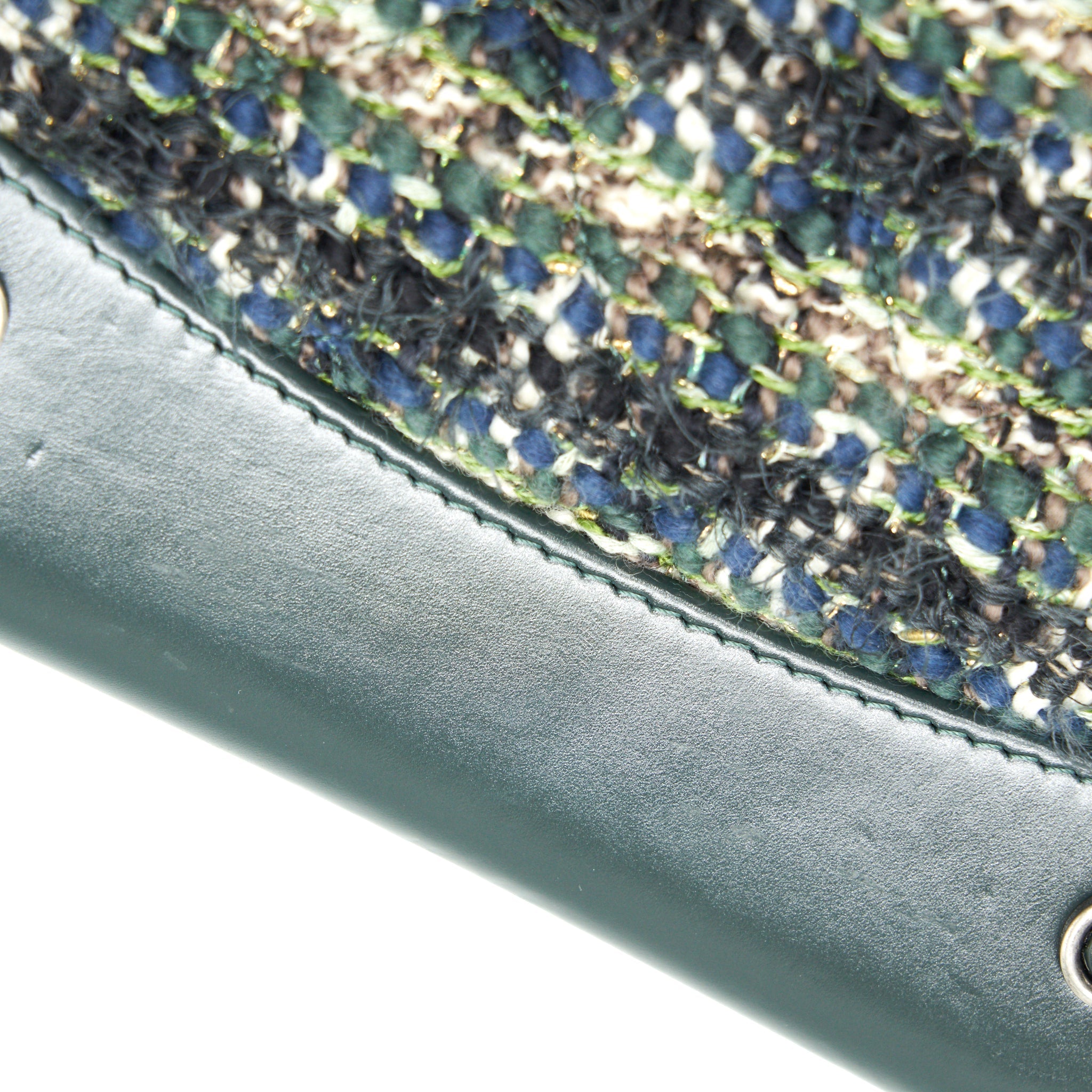 CHANEL GABRIELLE TWEED BACKPACK DARK GREEN