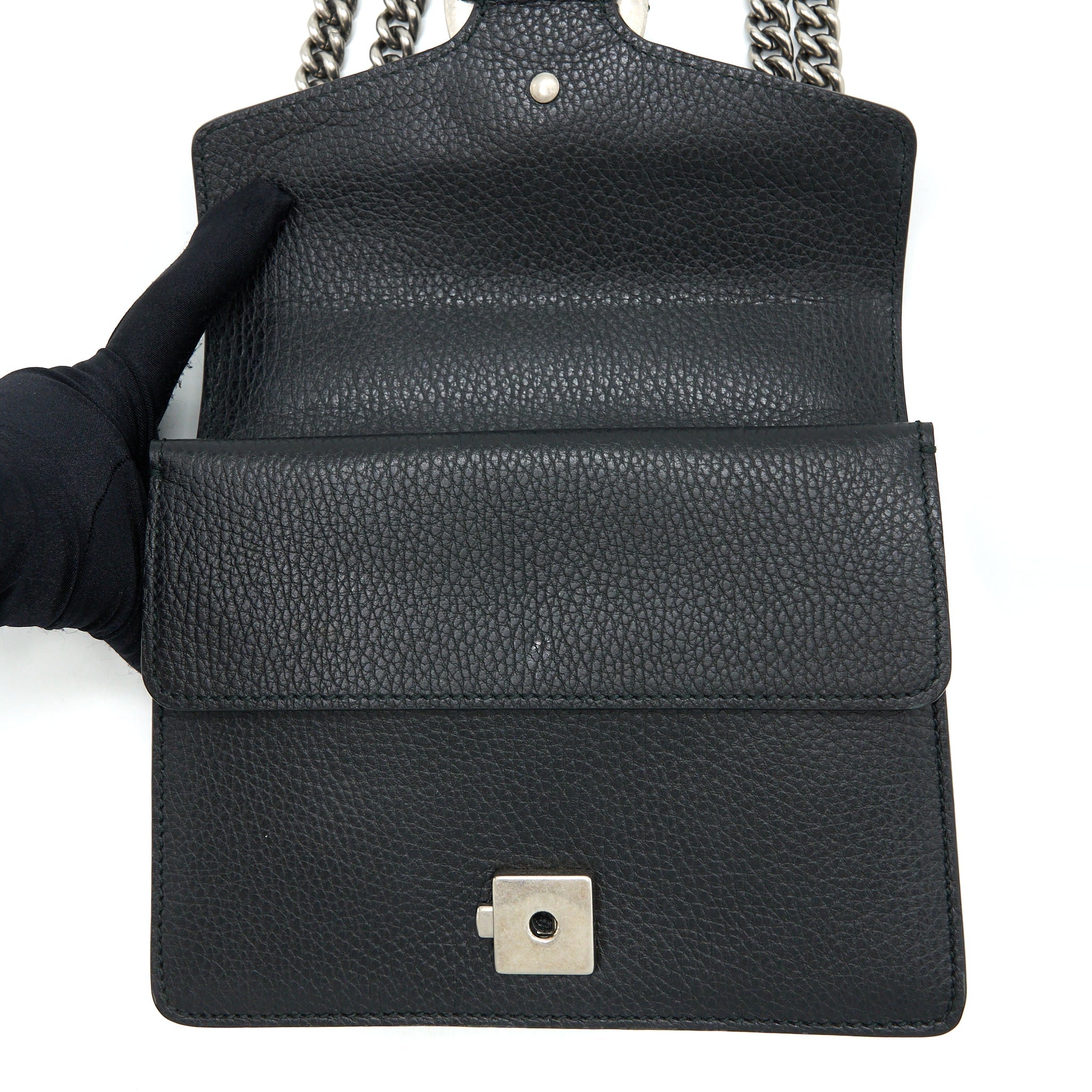 GUCCI MINI DIONYSUS BAG CALFSKIN BLACK SHW
