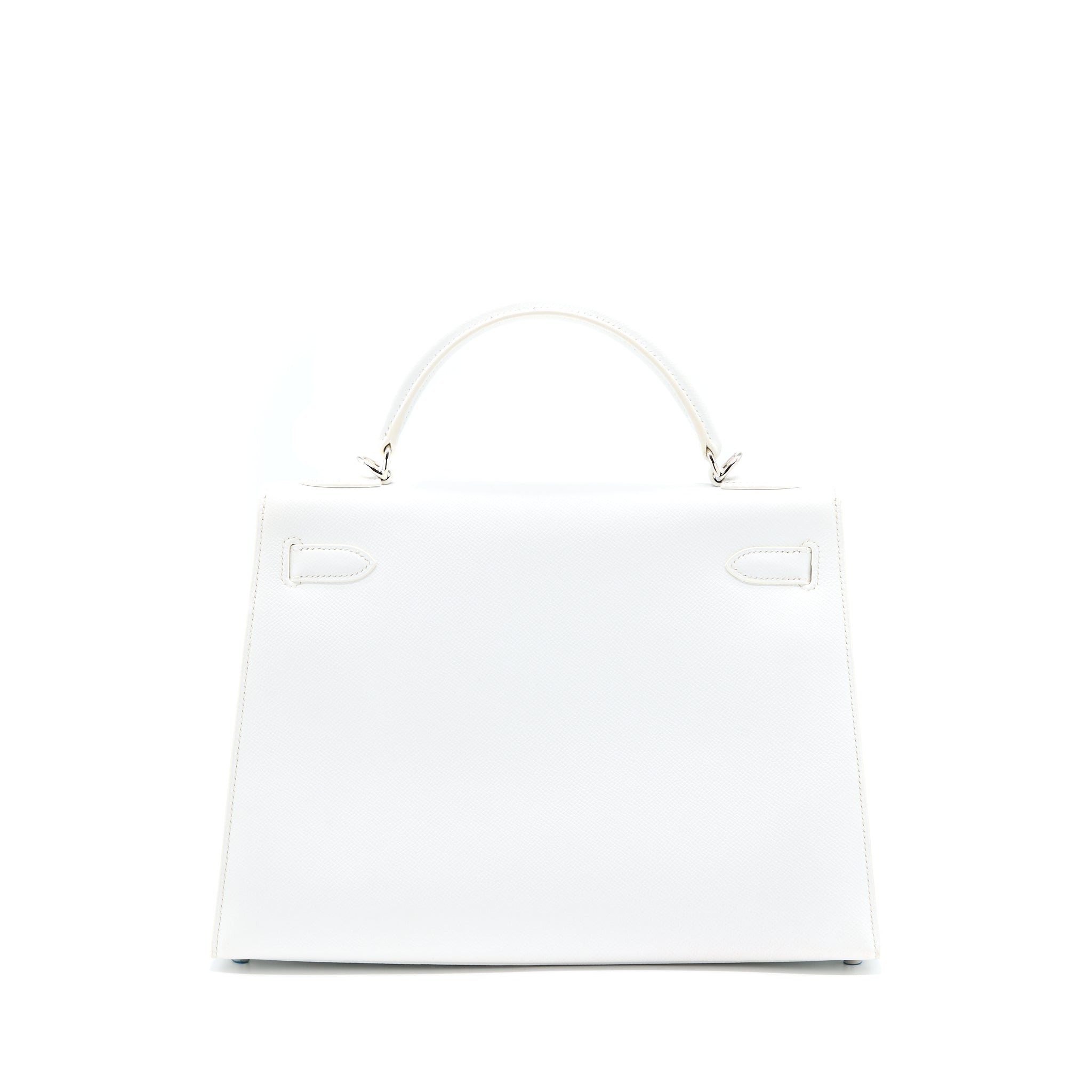 HERMES KELLY 32 EPSOM BLANC SHW