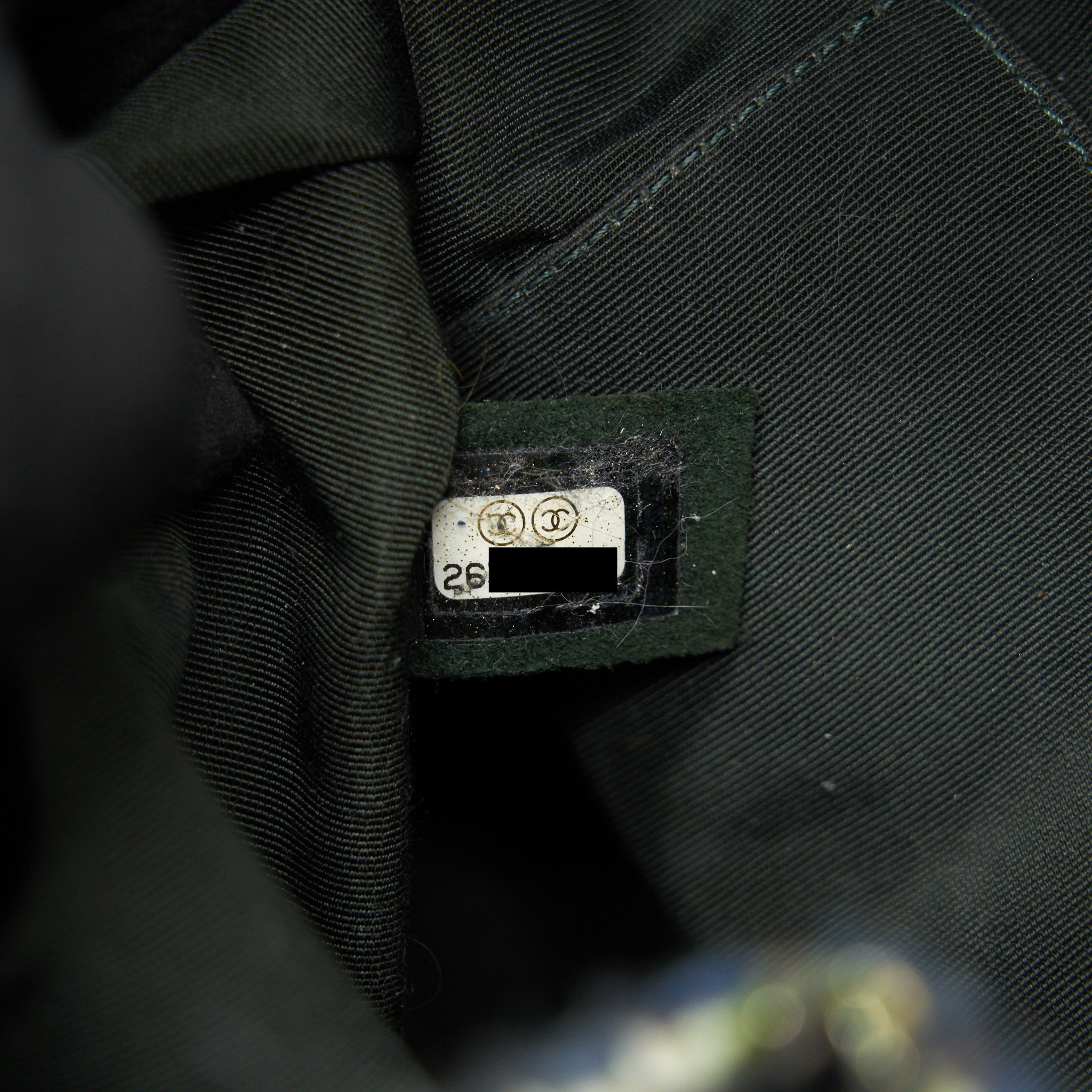 CHANEL GABRIELLE TWEED BACKPACK DARK GREEN