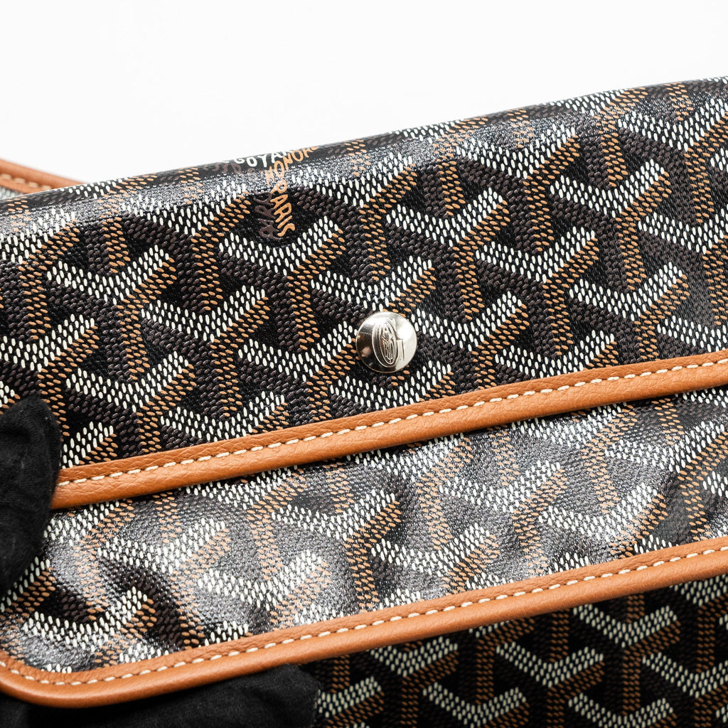 GOYARD BOHEME HOBO BAG CANVAS / CALFSKIN BROWN WITH NECESSARIES BAG ORGANIZER SHW