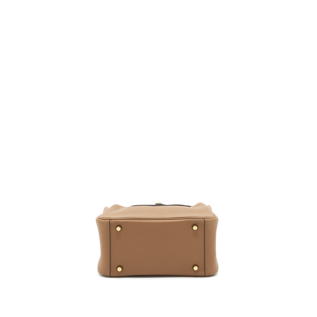 HERMES MINI LINDY SWIFT ALEZAN/BISCUIT