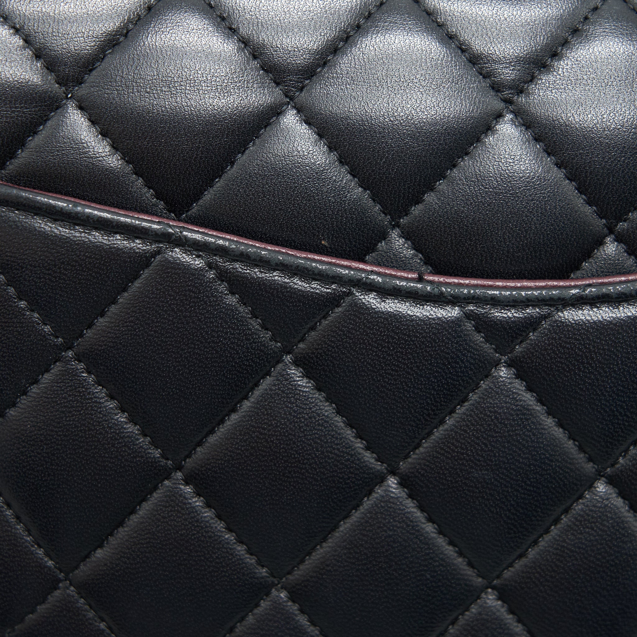 CHANEL MEDIUM CLASSIC DOUBLE FLAP LAMBSKIN BLACK GHW
