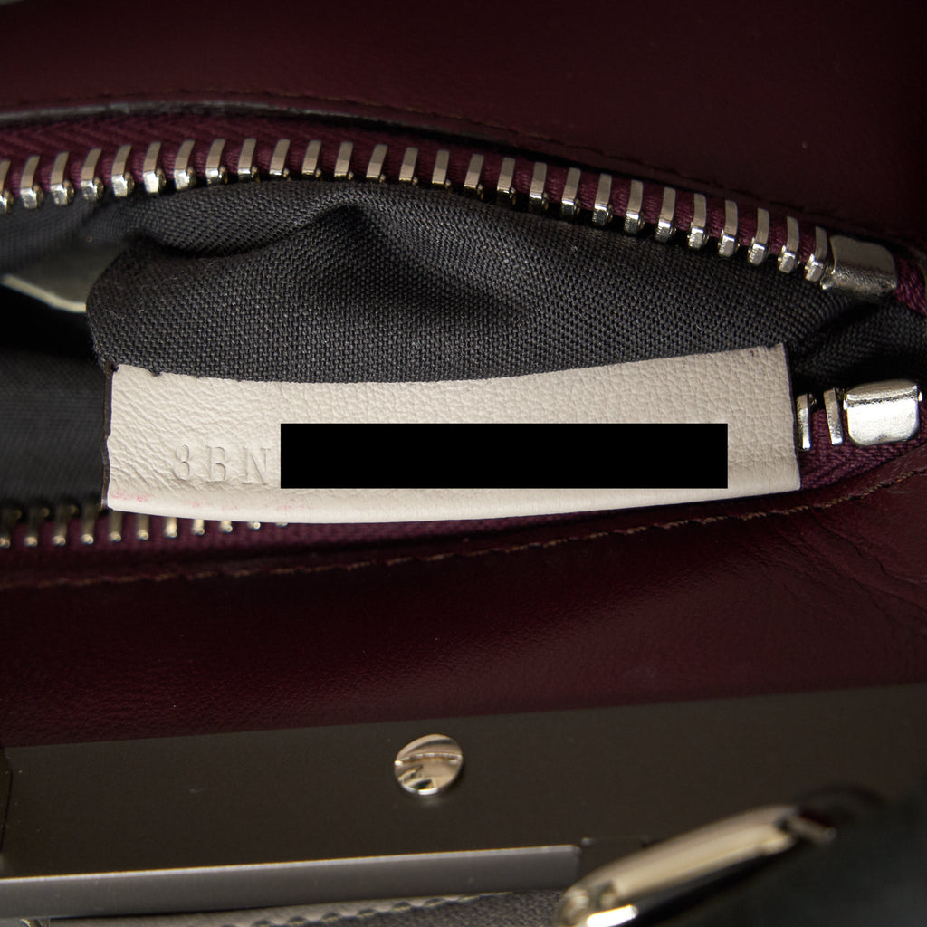 FENDI MEDIUM PEEKABOO BAG LIGHT GREY WITH SHW