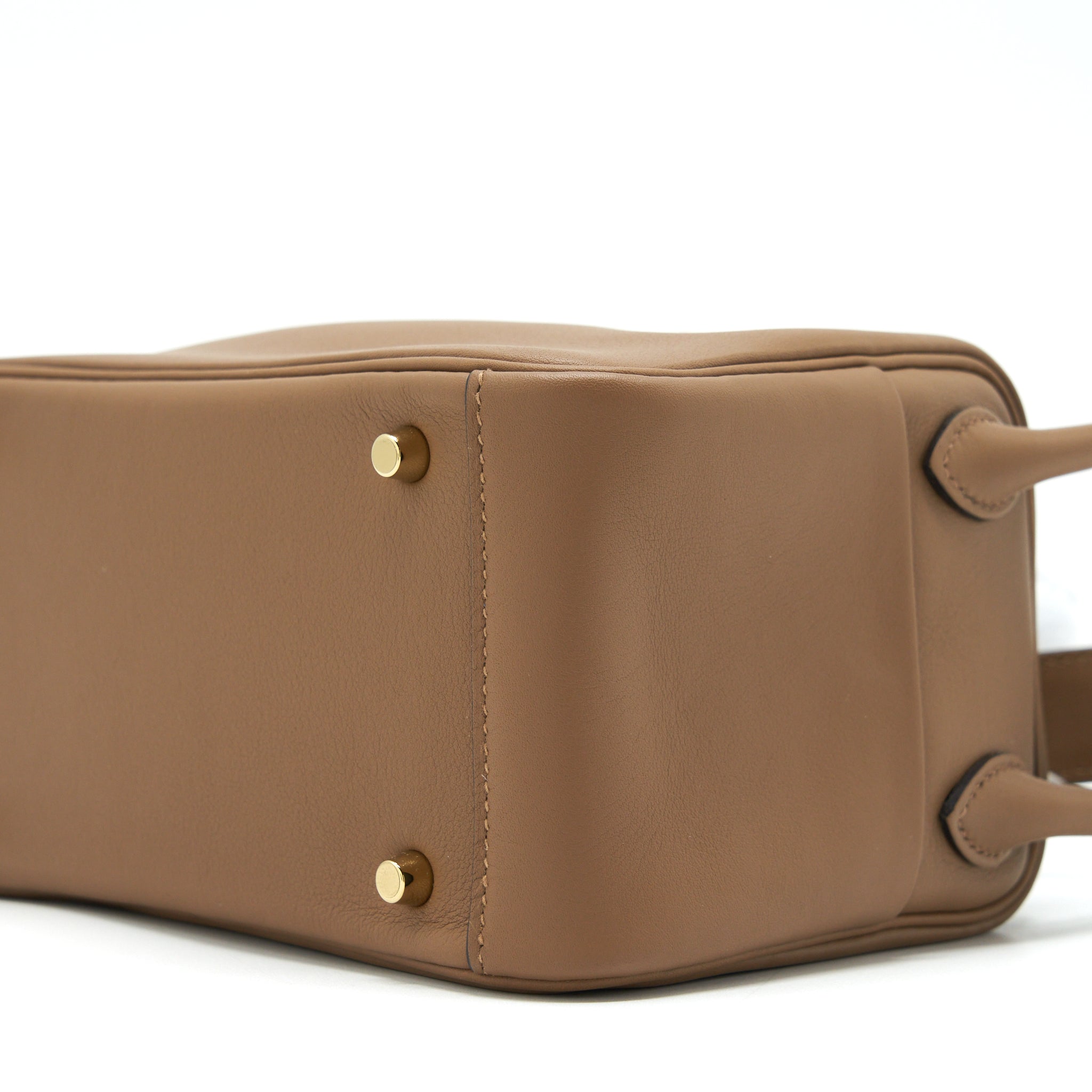 HERMES MINI LINDY SWIFT ALEZAN/BISCUIT