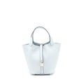 HERMES PICOTIN 18 LOCK BAG CLEMENCE 08 BLUE PALE SHW