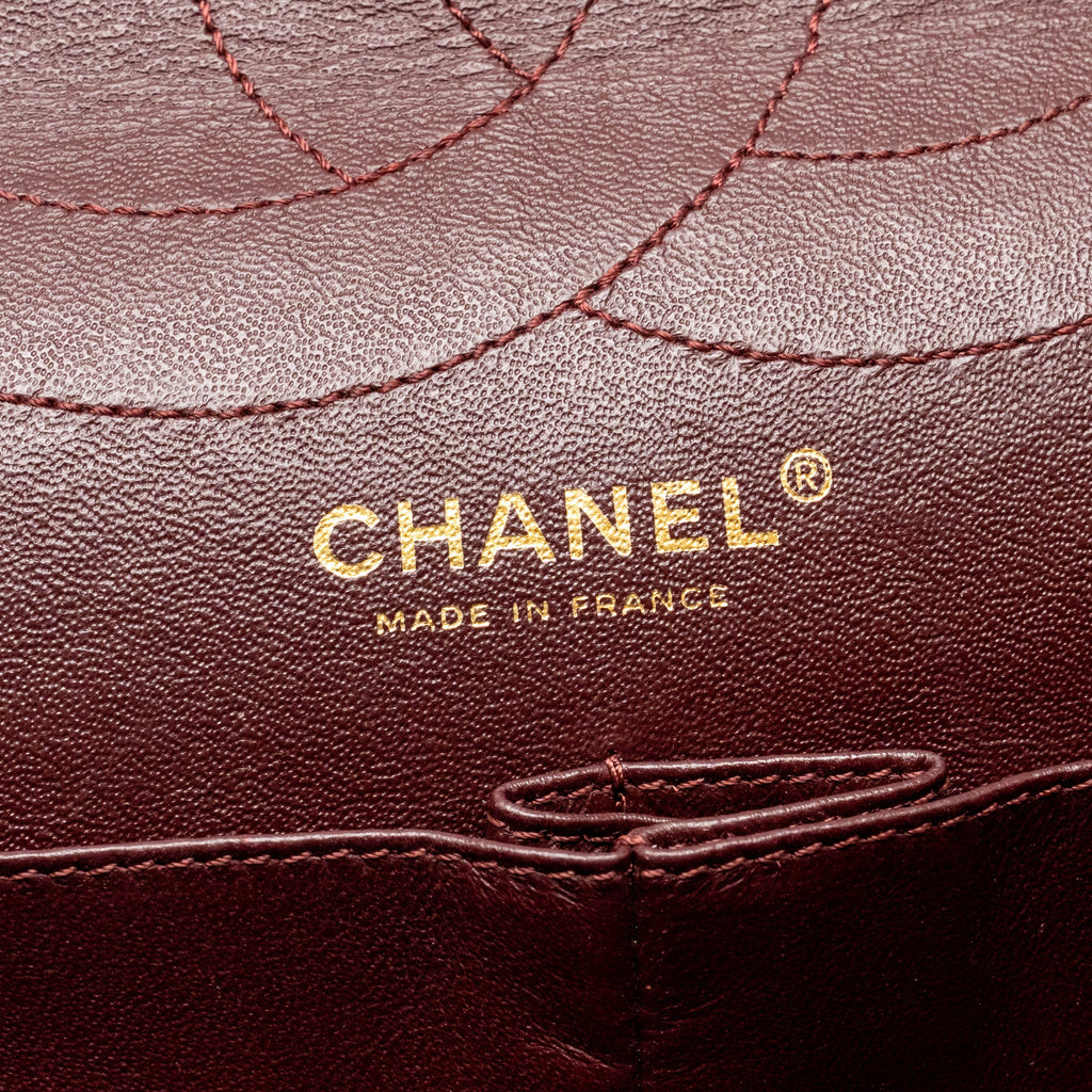 CHANEL 2.55 227 REISSUE DOUBLE FLAP BAG AGED CALFSKIN BLACK GHW