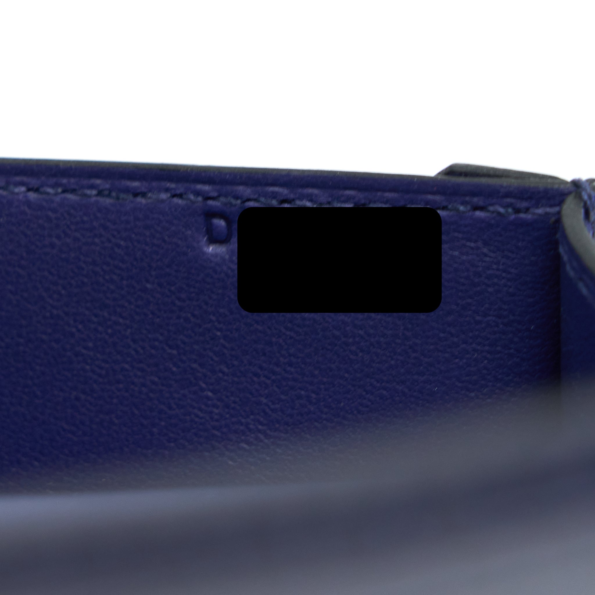 HERMES MINI VERROU ALLIGATOR MISSISSIPPIENSIS M3 BLUE ENCRE GHW