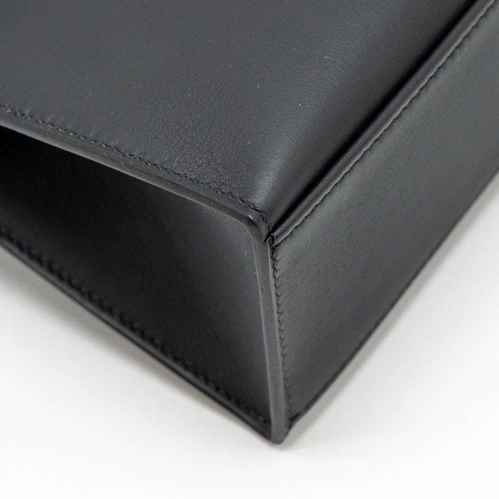 HERMES KELLY POCHETTE SWIFT BLACK SHW
