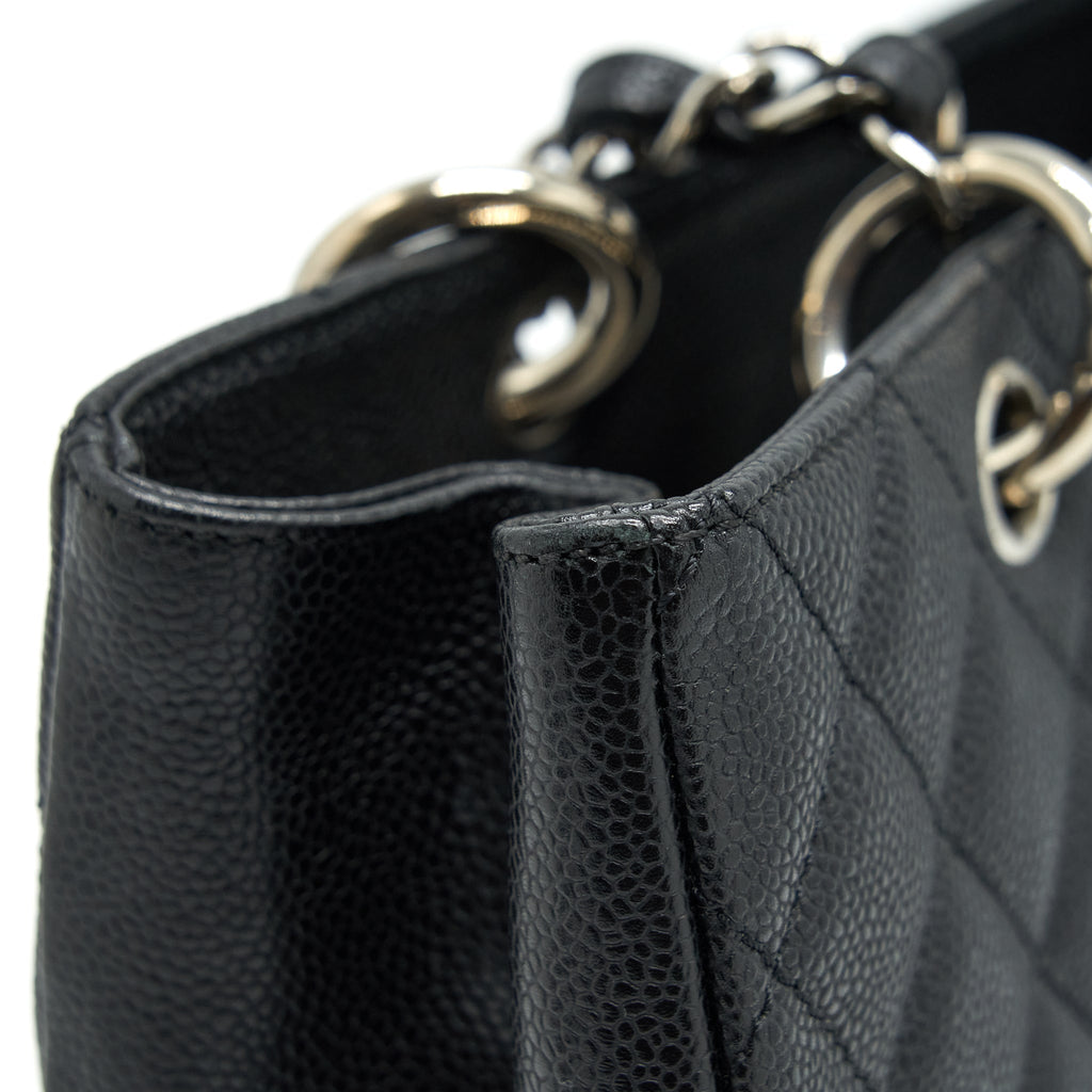CHANEL GRAND SHOPPING TOTE/ GST CAVIAR BLACK SHW
