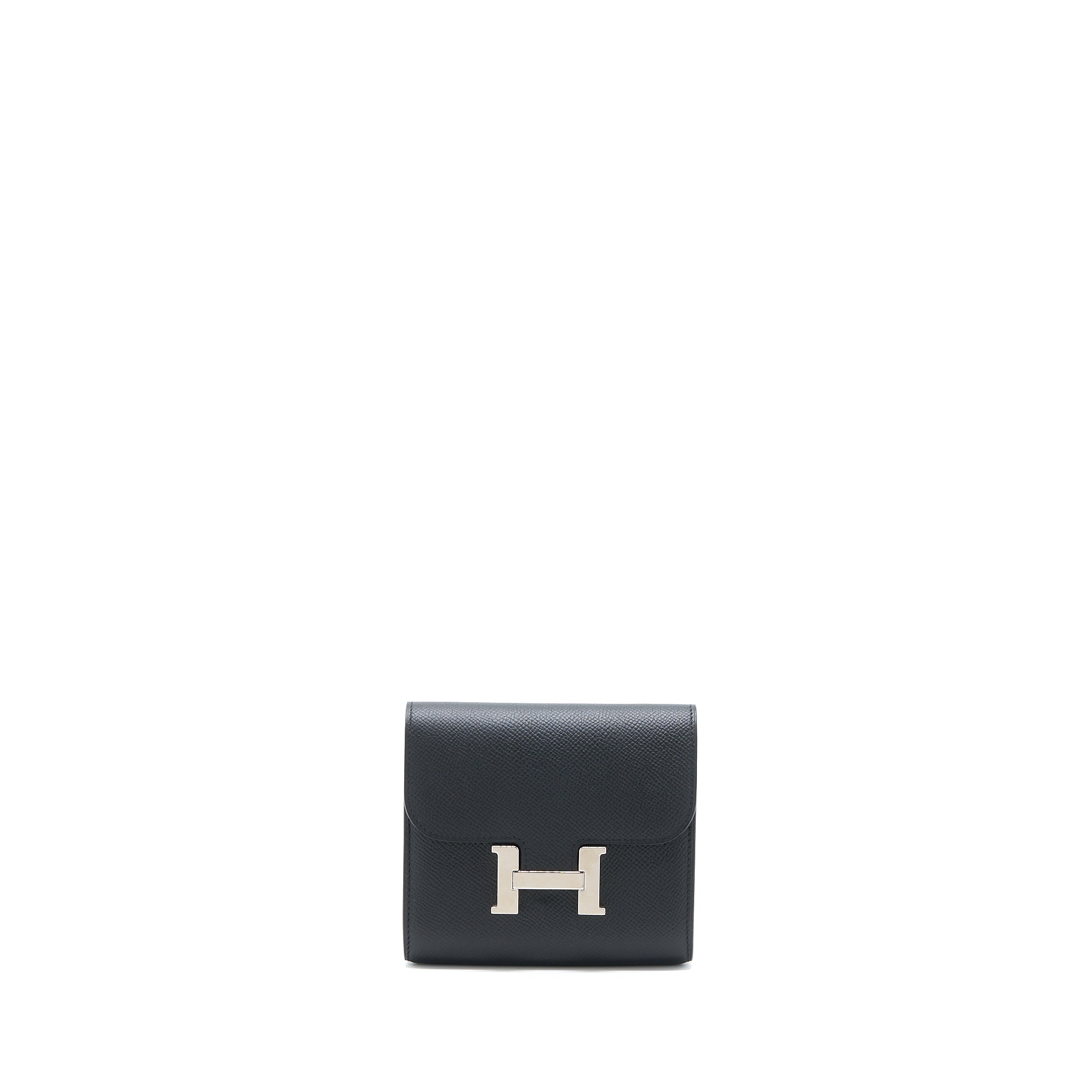 HERMES CONSTANCE WALLET EPSOM BLACK SHW