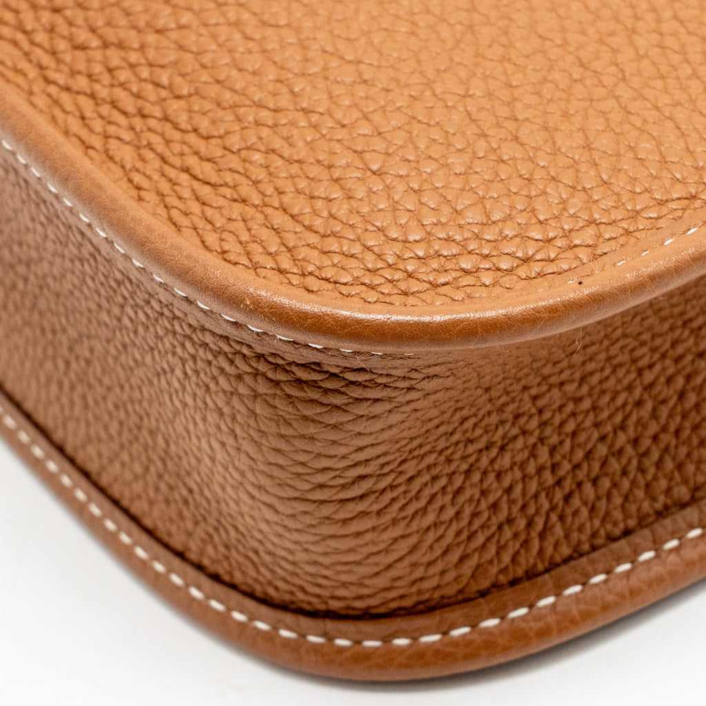 HERMES MINI EVELYNE TAURILLON MAURICE GOLD SHW