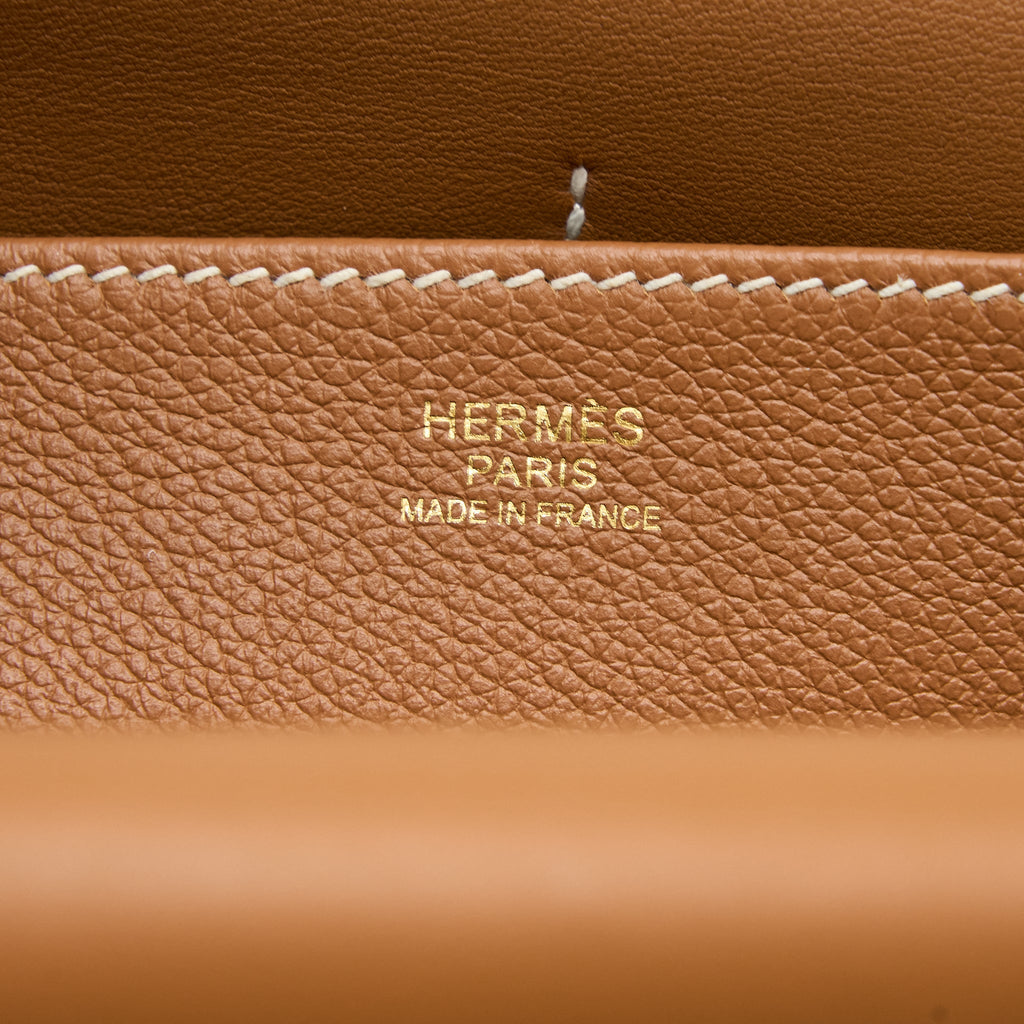 HERMES HALZAN 25 EVERCOLOR GOLD GHW