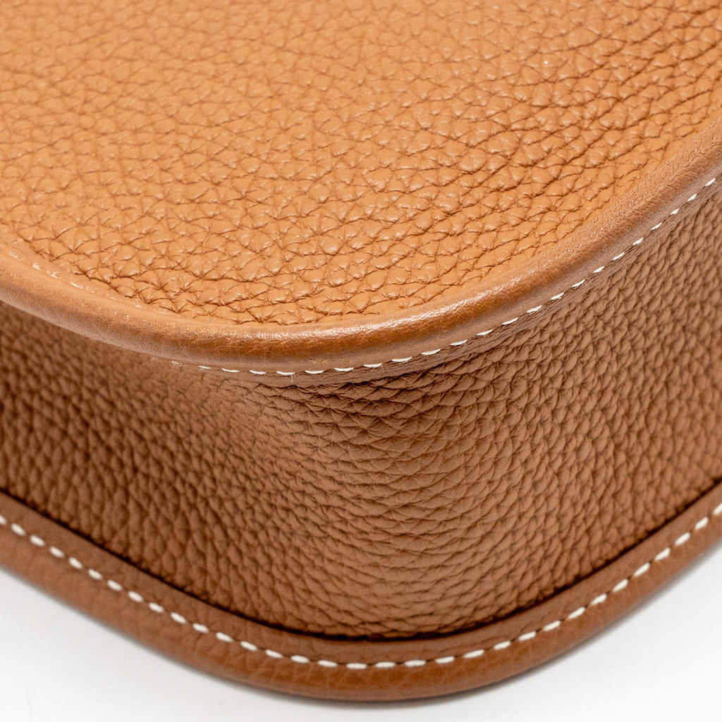 HERMES MINI EVELYNE TAURILLON MAURICE GOLD SHW