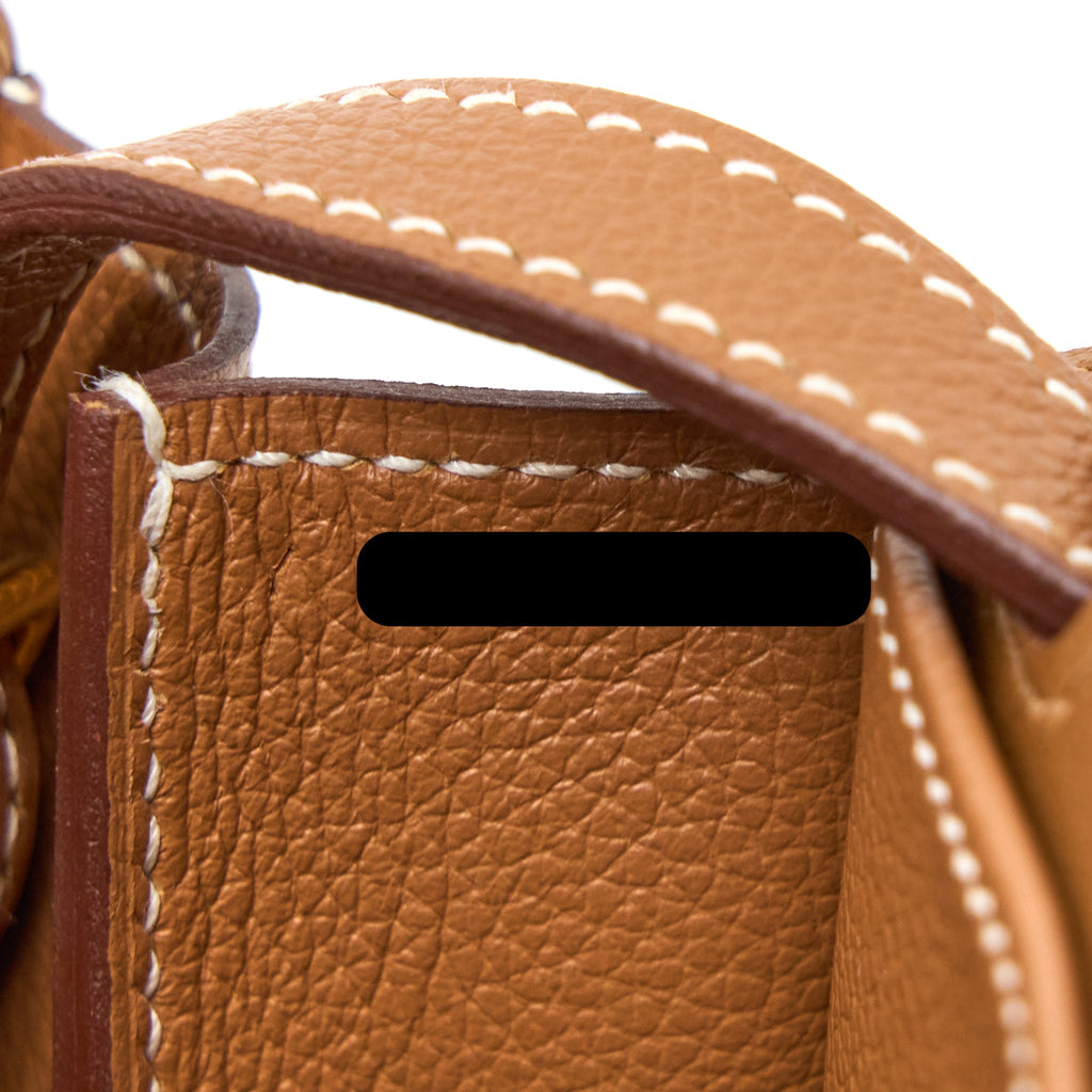 HERMES HALZAN 25 EVERCOLOR GOLD GHW