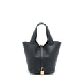 HERMES PICOTIN 18 LOCK BAG BLACK GHW
