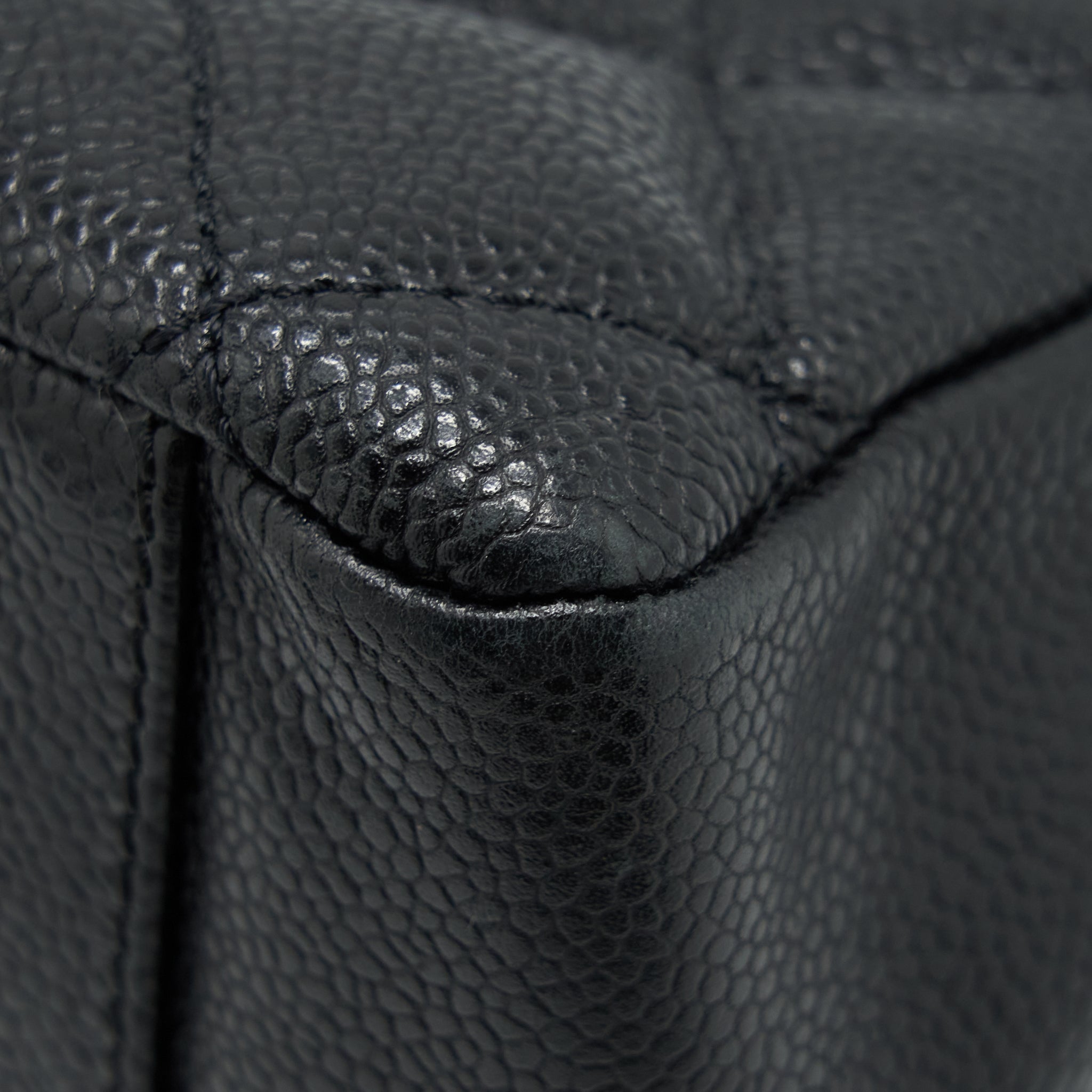 CHANEL GRAND SHOPPING TOTE/ GST CAVIAR BLACK SHW