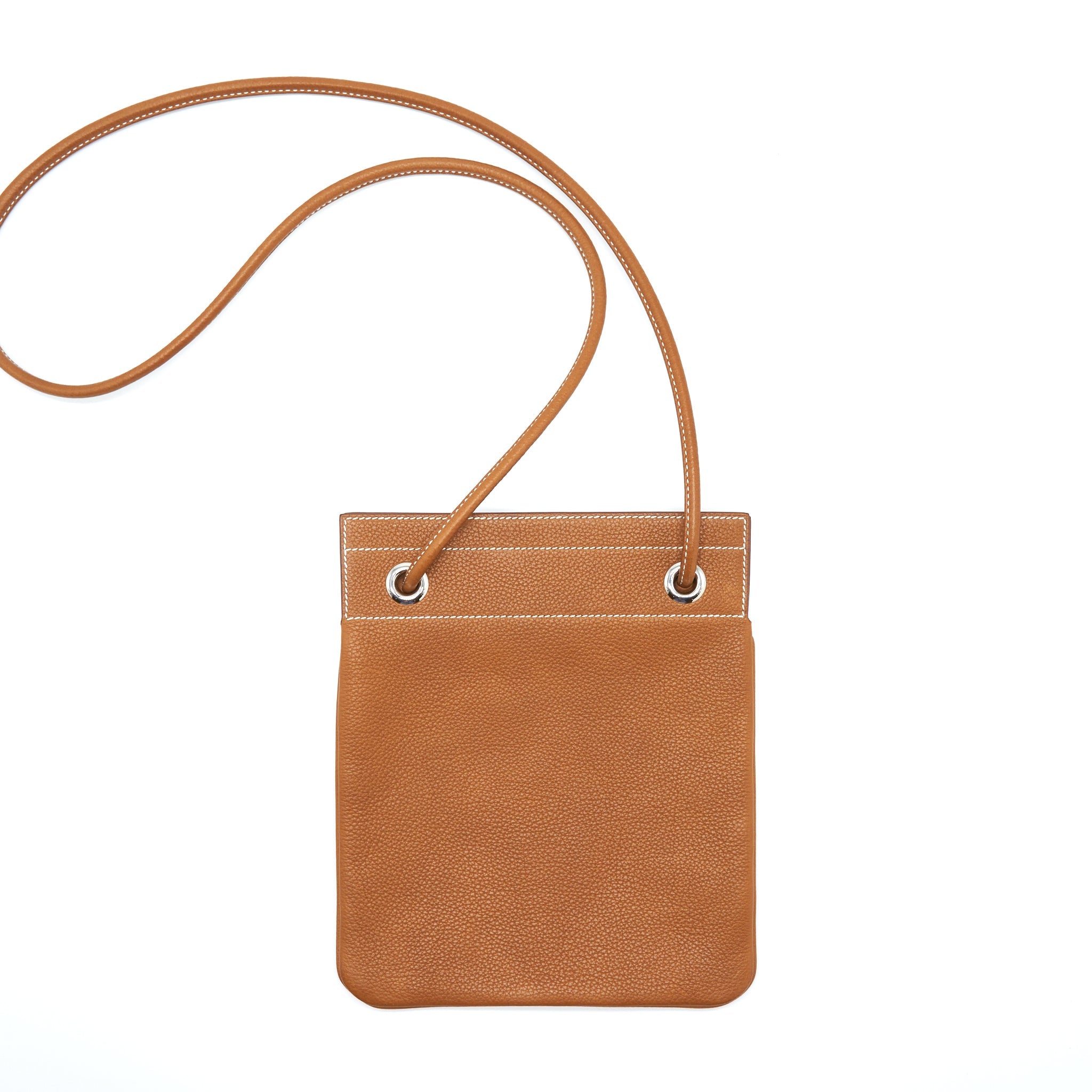 HERMES ALINE MINI WITH SHORT STRAP BARENIA FAUBOURG FAUVE SHW